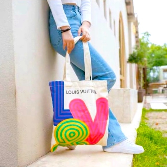 Louis Vuitton Canvas Eco Tote Bag Shinsen Exhibition Limited ❤️ - Picture 1 of 9